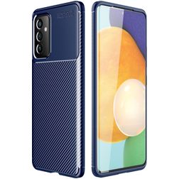 Mobigear Racing Coque Samsung Galaxy A82 5G Coque arrière en TPU Souple - Bleu