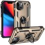 Mobigear Armor Ring Coque iPhone 14 Plus Coque arrière Rigide Anti-Chocs avec Anneau-Support - Or