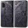 Mobigear Butterfly Housse Samsung Galaxy A41 Etui Porte-Monnaie - Noir