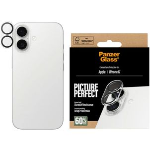 PanzerGlass Picture Perfect iPhone 17 Verre trempé Protection Objectif Caméra - Compatible Coque