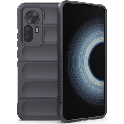 Mobigear Bumpy Xiaomi 12T TPU souple Coque arrière - Gris anthracite