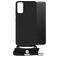 Mobilize Lanyard Gelly Samsung Galaxy A32 4G Coque avec cordon en TPU Souple - Noir
