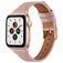 Mobigear Napoli Bracelet Cuir Apple Watch Fermeture boucle ardillon - 42/41/40/38 mm - Rose
