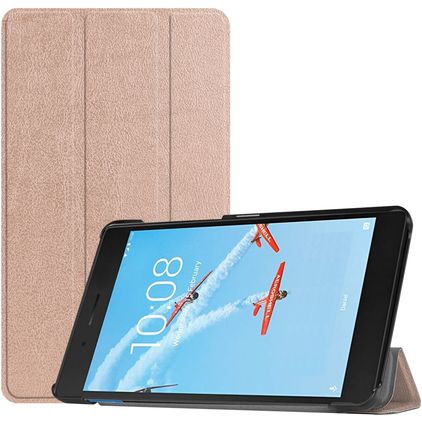 Mobigear Tri-Fold Coque Lenovo Tab E7 Etui - Rose doré