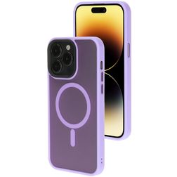 Mobiparts Hardcover Coque iPhone 14 Pro Max MagSafe Coque arrière Rigide - Satin Lila