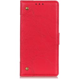 Mobigear Ranch Housse Samsung Galaxy A21 Etui Porte-Monnaie - Rouge