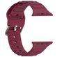 Mobigear Bumpy Bracelet Silicone Apple Watch Fermeture boucle ardillon - 49/46/45/44 mm - Bordeaux