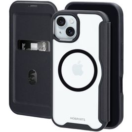 Mobiparts Shield Line Housse iPhone 15 MagSafe Etui - Noir