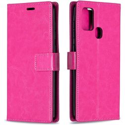 Mobigear Wallet Samsung Galaxy A21s Étui Portefeuille - Magenta