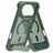 Mobiparts Hardcover Coque iPhone 18 Pro Max MagSafe Coque arrière Rigide avec Support Amovible - Satin Green