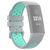 Mobigear Sport Plus Buckle Bracelet Silicone Fitbit Charge 4 Fermeture boucle ardillon - Bleu / Gris