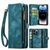 Caseme 008 Housse iPhone 14 Pro Etui avec Coque Détachable Porte-Monnaie - Bleu