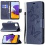 Mobigear Butterfly Housse Samsung Galaxy A22 5G Etui Porte-Monnaie - Bleu