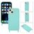 Mobigear Lanyard iPhone 14 Silicone Coque avec cordon - Turquoise