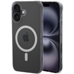 Mobiparts Classic Coque Transparente iPhone 16 MagSafe Coque arrière en TPU Souple - Transparent