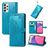Mobigear Mandala Housse Samsung Galaxy A33 Etui Porte-Monnaie - Bleu