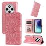 Mobigear Sunflower Housse Xiaomi Redmi 14C Etui Porte-Monnaie - Rose doré