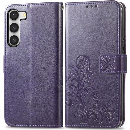 Mobigear Clover Samsung Galaxy A54 Étui Portefeuille - Violet