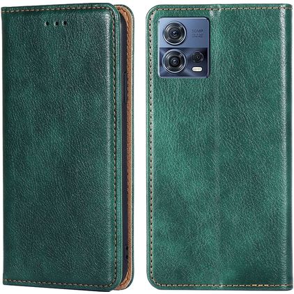 Mobigear Wallet Housse Motorola Edge 30 Fusion Etui Porte-Monnaie - Vert