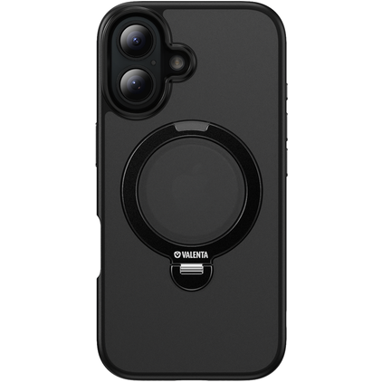Valenta Frost Coque iPhone 16 MagSafe Coque arrière Rigide - Noir