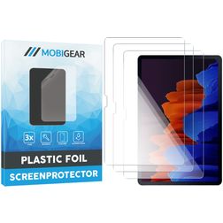 Mobigear Samsung Galaxy Tab S7 Plus Protection d'écran Film - Compatible coque (Lot de 3)