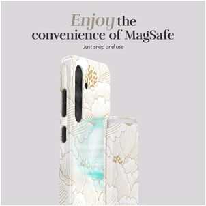 MIO - Porte Cartes en - 3 Cartes - Compatible MagSafe - Roses