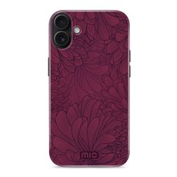 MIO Coque iPhone 16 Plus MagSafe Coque arrière Rigide - Berry Blooms