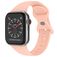 Mobigear Sport Dual Bracelet Silicone Apple Watch Fermeture à clou et passant - 49/46/45/44 mm - Rose saumon