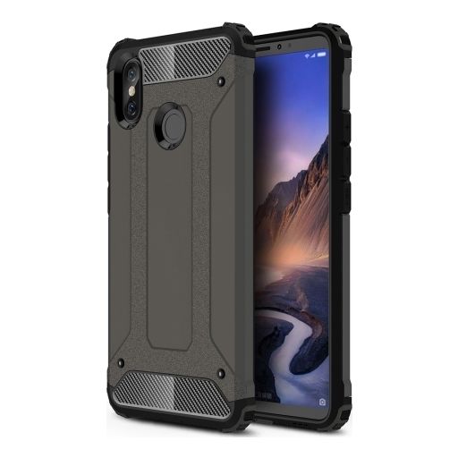 Mobigear Outdoor Coque Xiaomi Mi Max 3 Coque arrière Rigide Anti-Chocs - Marron