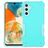 Mobigear Non-slip Armor Coque Samsung Galaxy A14 Coque arrière Rigide Anti-Chocs - Turquoise