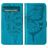 Mobigear Butterfly Housse Google Pixel 7a Etui Porte-Monnaie - Bleu