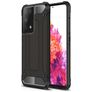 Mobigear Outdoor Coque Samsung Galaxy S21 Ultra Coque arrière Rigide Anti-Chocs - Noir