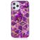 Mobigear Marble Coque iPhone 12 Pro Max Coque arrière en TPU Souple - Violet