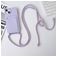 Mobigear Lanyard Card iPhone 15 Plus Silicone Coque avec cordon et porte-cartes - Violet