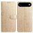 Mobigear Flowers Housse iPhone Air Etui Porte-Monnaie - Or