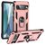 Mobigear Armor Ring Coque Google Pixel 7 Coque arrière Rigide Anti-Chocs avec Anneau-Support - Rose doré