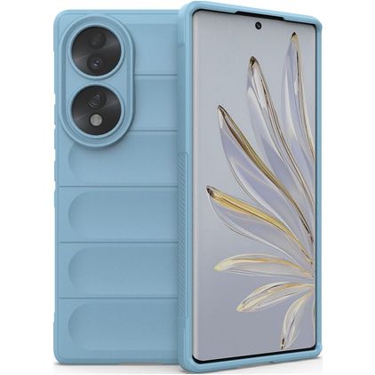 Mobigear Bumpy Coque HONOR 70 Coque arrière en TPU Souple - Bleu