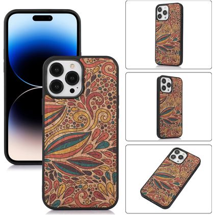 Mobigear Cork Coque iPhone 14 Pro Coque arrière en TPU Souple - Model 3