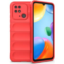Mobigear Bumpy Coque Xiaomi Redmi 10C Coque arrière en TPU Souple - Rouge