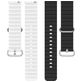 Mobigear Ocean Bracelet Silicone Smartwatch Fermeture boucle ardillon - Connexion universelle de 22 mm - Noir / Blanc