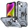 Mobigear Armor Ring Coque iPhone 14 Coque arrière Rigide Anti-Chocs avec Anneau-Support - Gris