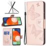 Mobigear Butterfly Housse Samsung Galaxy A13 4G Etui Porte-Monnaie - Rose doré