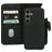 Mobiparts Samsung Galaxy S24 MagSafe Coque Cuir véritable Étui 2en1 avec coque amovible Portefeuille - Noir