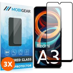Mobigear Premium Xiaomi Redmi A3 Verre trempé Protection d'écran - Compatible Coque (Lot de 3)
