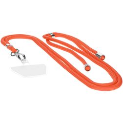 Mobiparts Cordon de téléphone universel réglable Nylon - Orange