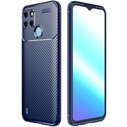 Mobigear Racing Coque Realme C25Y Coque arrière en TPU Souple - Bleu