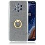 Mobigear Glitter Ring Coque Nokia 9 PureView Coque arrière en TPU Souple avec Anneau-Support - Gris