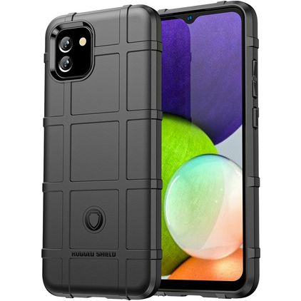 Mobigear Rugged Shield Samsung Galaxy A03 TPU souple Coque arrière Antichoc - Noir