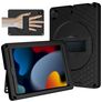 Mobigear Ruggedized Coque iPad 7 (2019) Coque arrière en EVA + Support Amovible - Noir