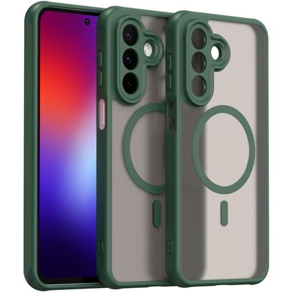Mobigear Shockproof Samsung Galaxy A27 MagSafe Plastique rigide Coque arrière - Vert
